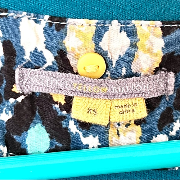 ANTHROPOLOGIE LITTLE YELLOW BUTTON Calantha Long Sleeve Henley—SZ. XS - Picture 13 of 15